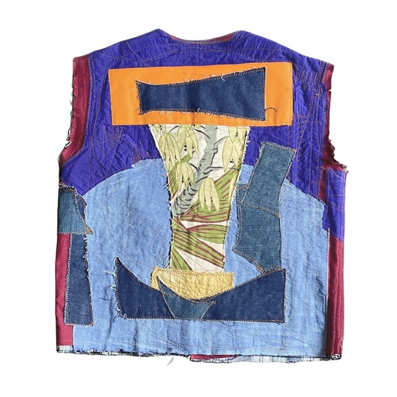 Custom Patchwork work Vest. - Picture 2 of 4